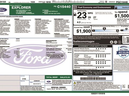 Certified 2023 Ford Explorer XLT w/ Equipment Group 202A image 6