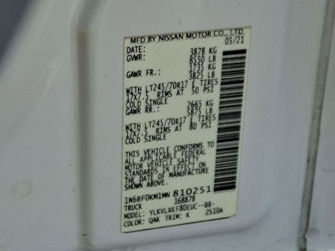 Used 2021 Nissan NV 1500 SV image 26