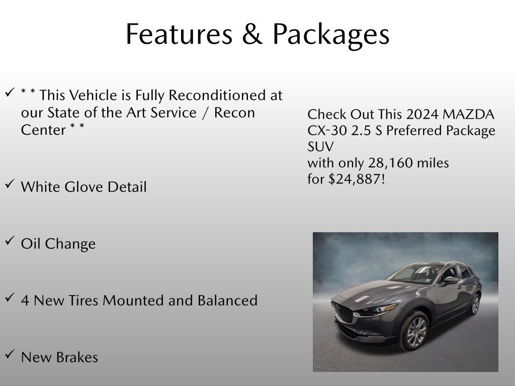 Used 2024 MAZDA CX-30 AWD 2.5 S w/ Preferred Package image 4