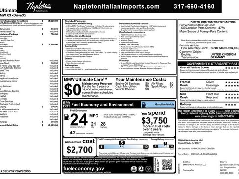 Used 2024 BMW X3 xDrive30i AWD/4WD image 12