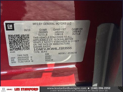 Used 2020 Chevrolet Traverse RS w/ LPO, Floor Liner Package image 21