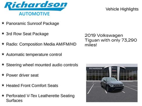 Used 2019 Volkswagen Tiguan SE w/ Panoramic Sunroof Package AWD/4WD image 11