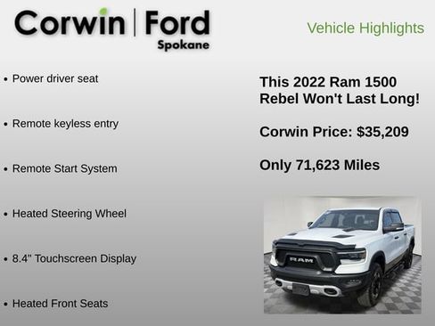 Used 2022 RAM 1500 Rebel w/ Rebel Level A Equipment Group AWD/4WD image 6