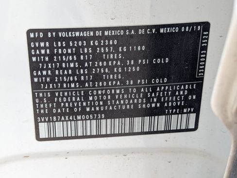 Used 2020 Volkswagen Tiguan S FWD image 15