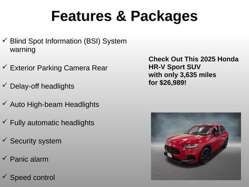 Certified 2025 Honda HR-V Sport image 16