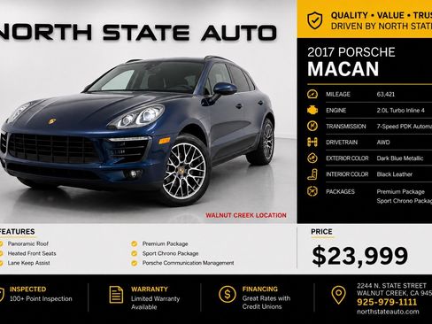 Used 2017 Porsche Macan AWD/4WD image 2