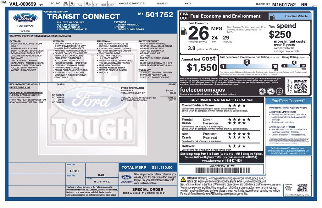 Used 2021 Ford Transit Connect XLT FWD image 17