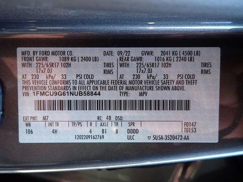 Used 2022 Ford Escape SE w/ Convenience Package image 13