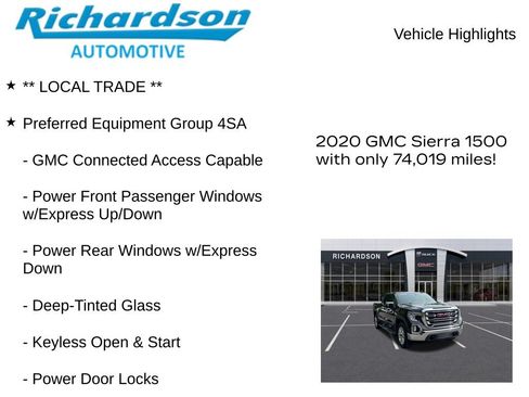 Used 2020 GMC Sierra 1500 SLT w/ SLT Premium Package AWD/4WD image 11