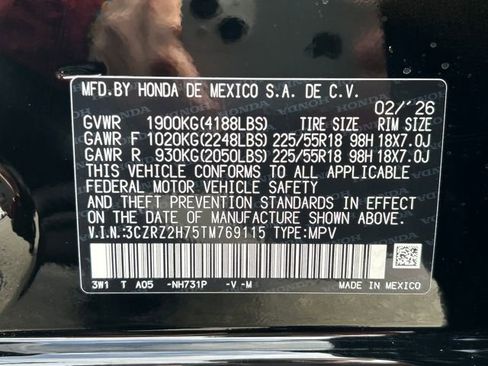 New 2026 Honda HR-V EX-L image 19