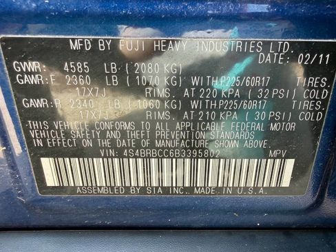 Used 2011 Subaru Outback 2.5i Premium AWD/4WD image 81