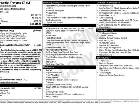 Used 2013 Chevrolet Traverse LT w/ All-Star Edition image 4