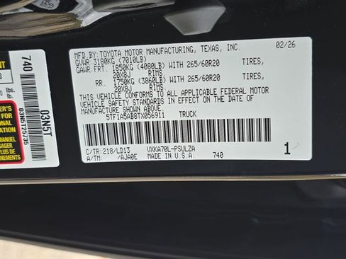 New 2026 Toyota Tundra Limited image 34