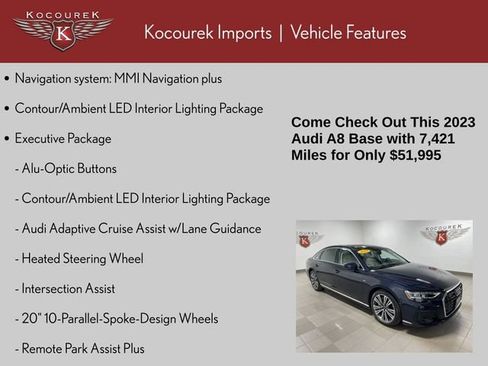 Used 2023 Audi A8 L 3.0T AWD/4WD image 4