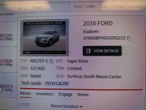 Used 2016 Ford Explorer Limited w/ Equipment Group 301A image 18