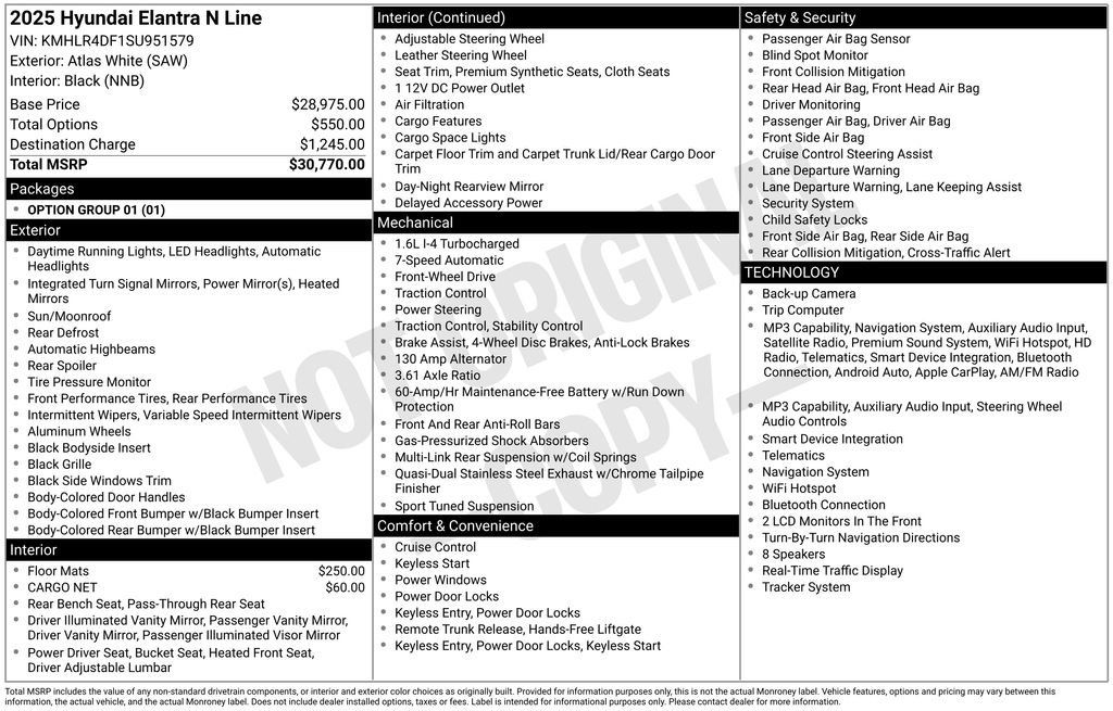 Used 2025 Hyundai Elantra N Line FWD image 7