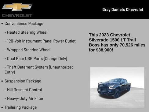 Certified 2023 Chevrolet Silverado 1500 LT Trail Boss image 31