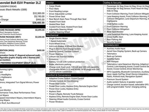 Used 2023 Chevrolet Bolt EUV Premier w/ Sun & Sound Package FWD image 4