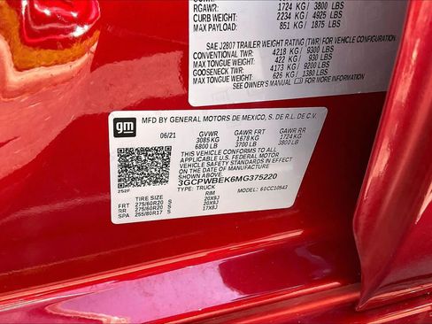 Used 2021 Chevrolet Silverado 1500 Custom w/ LPO, Dark Essentials Package RWD image 30