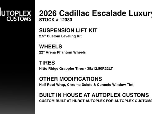 Used 2026 Cadillac Escalade Luxury w/ Touring Package RWD image 2