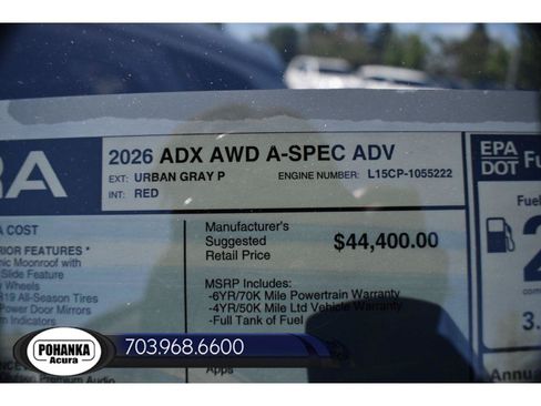 New 2026 Acura ADX A-Spec AWD/4WD image 38