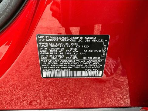 Used 2022 Volkswagen Atlas SE image 47