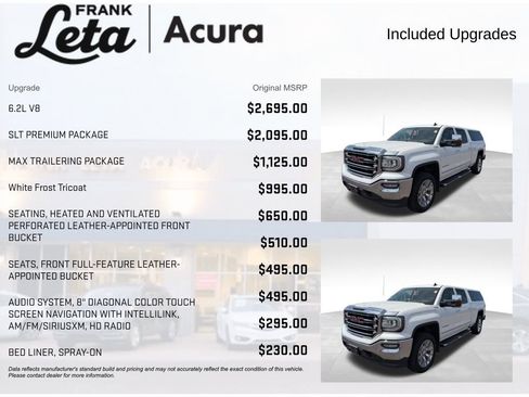 Used 2017 GMC Sierra 1500 SLT w/ SLT Premium Package AWD/4WD image 8