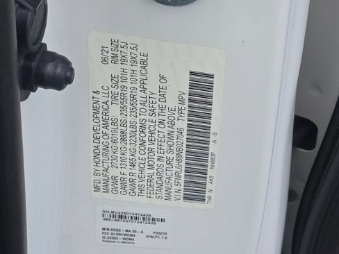 Certified 2022 Honda Odyssey Touring image 21