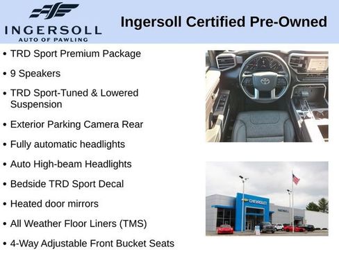 Used 2023 Toyota Tundra SR5 w/ TRD Sport Premium Package AWD/4WD image 10