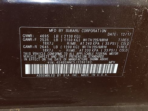 Used 2018 Subaru Outback 2.5i Limited image 33