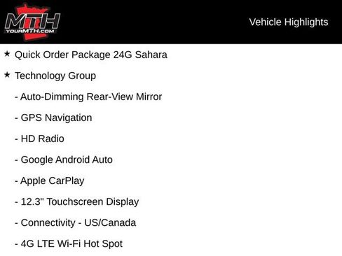 Used 2025 Jeep Wrangler Unlimited Sahara w/ Technology Group AWD/4WD image 5