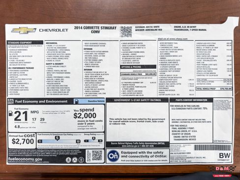 Used 2014 Chevrolet Corvette Stingray Convertible w/ 3LT Preferred Equipment Group image 61