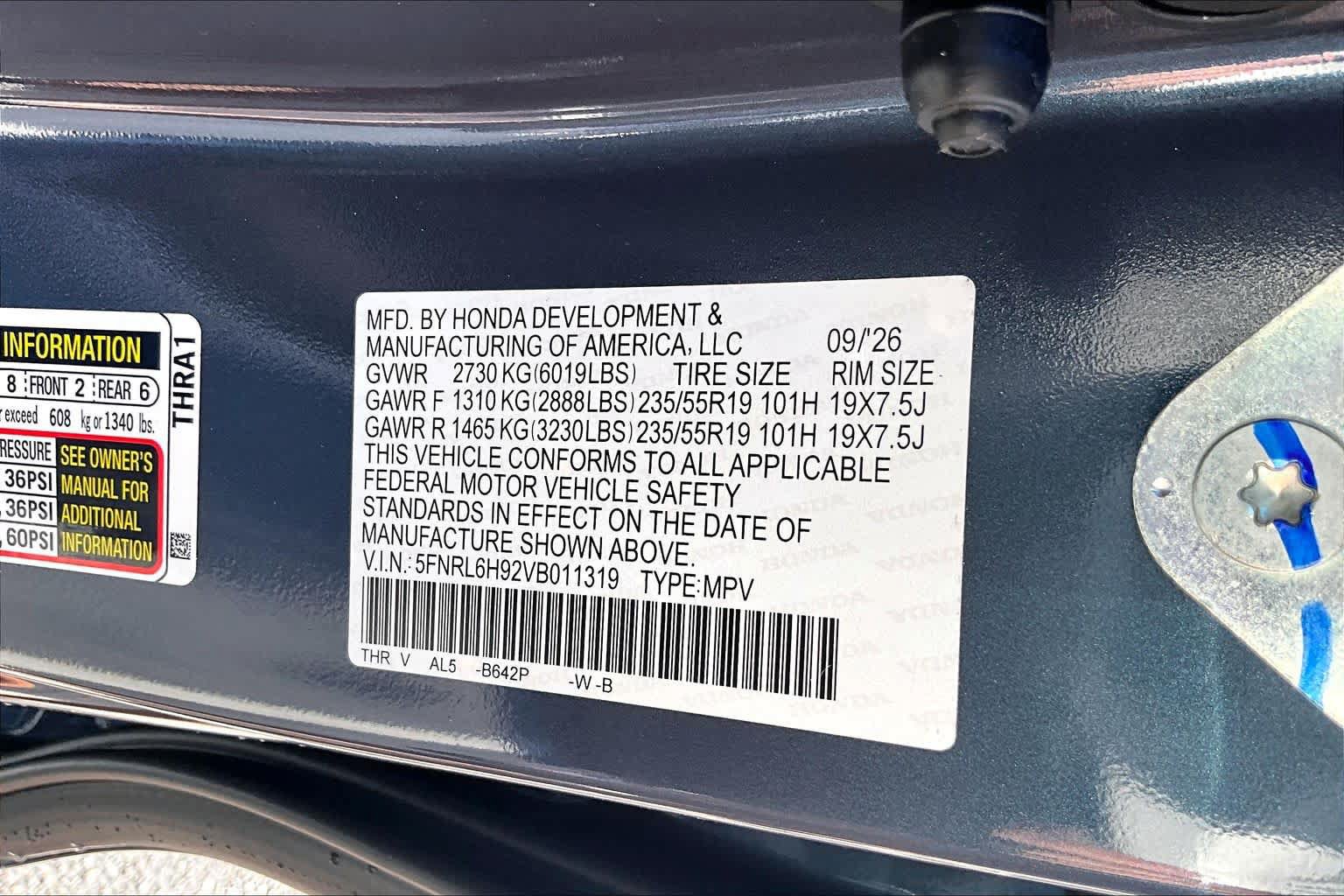 New 2027 Honda Odyssey Elite image 14