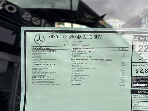New 2026 Mercedes-Benz GLE 350 4MATIC image 13