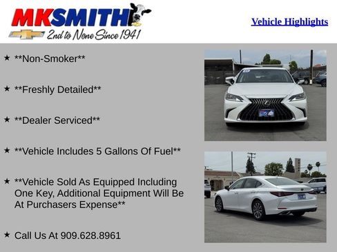 Used 2023 Lexus ES 350 w/ Accessory Package (Z1) FWD image 2