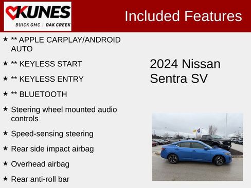 Used 2024 Nissan Sentra SV FWD image 2