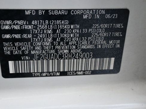 Used 2024 Subaru Crosstrek 2.0i Premium image 9