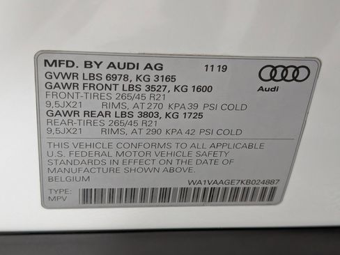 Used 2019 Audi e-tron Prestige w/ Prestige Package image 26