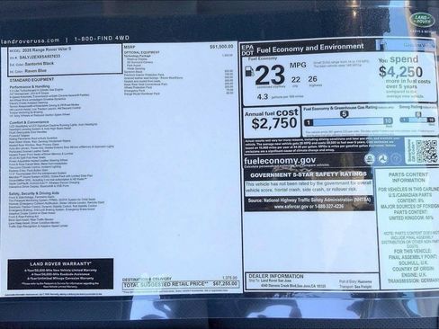 New 2025 Land Rover Range Rover Velar S AWD/4WD image 15