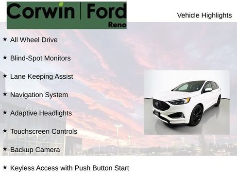 Used 2022 Ford Edge ST w/ Equipment Group 401A AWD/4WD image 7