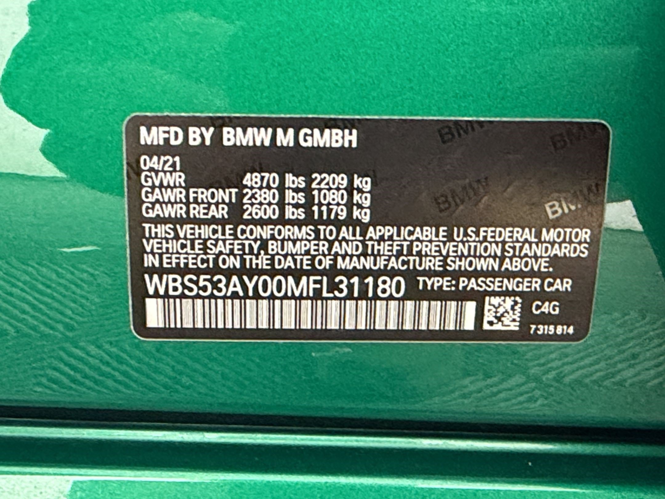 Used 2021 BMW M3 w/ M Carbon Exterior Package RWD image 24