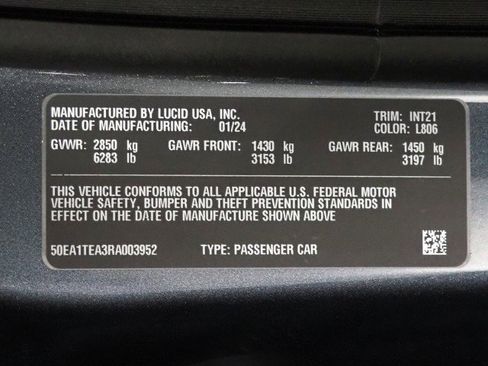 Used 2024 Lucid Air Touring AWD/4WD image 79