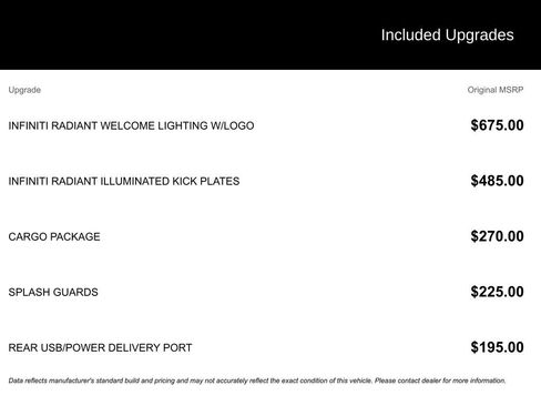 Used 2023 INFINITI Q50 Luxe w/ Cargo Package image 3