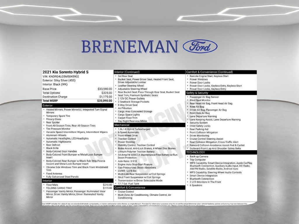 Used 2021 Kia Sorento S FWD image 2