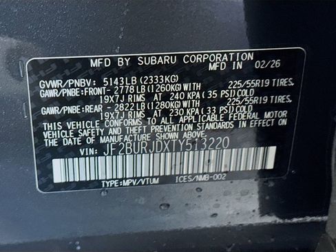 New 2026 Subaru Outback Touring XT image 31