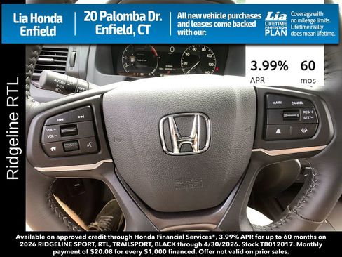 New 2026 Honda Ridgeline RTL image 16