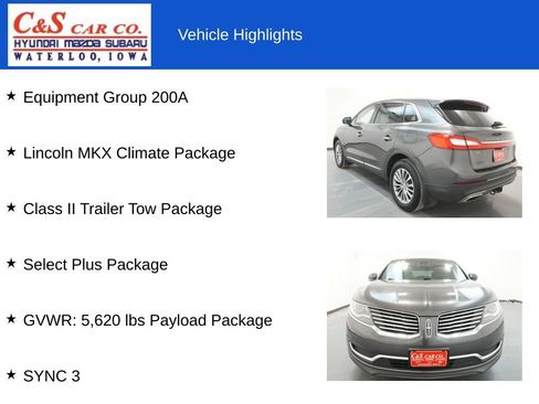 Used 2018 Lincoln MKX Select w/ Select Plus Package image 7