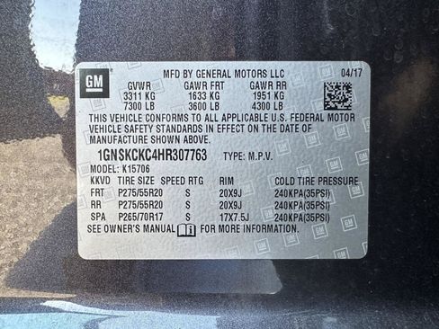Used 2017 Chevrolet Tahoe Premier AWD/4WD image 14