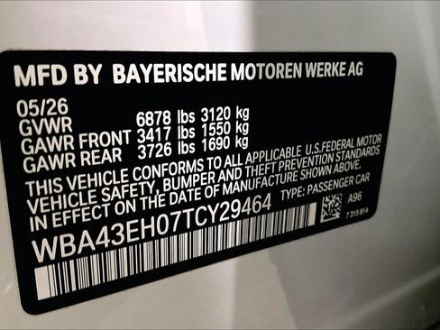 New 2026 BMW 750e xDrive w/ Premium Package AWD/4WD image 12