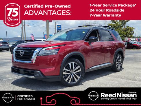 Used 2022 Nissan Pathfinder Platinum w/ Cargo Package FWD image 1